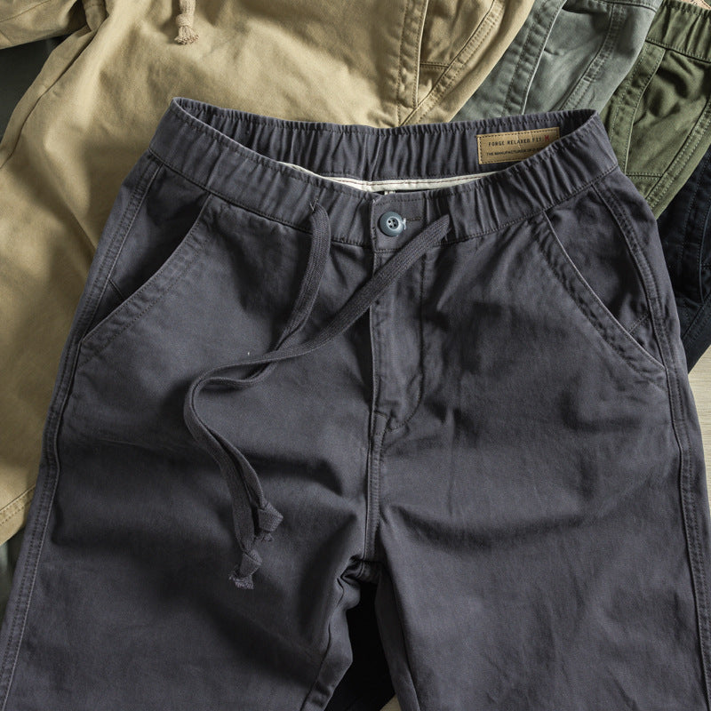 Herren Angesagte Cargo-Hosen mit Gummizug Drune