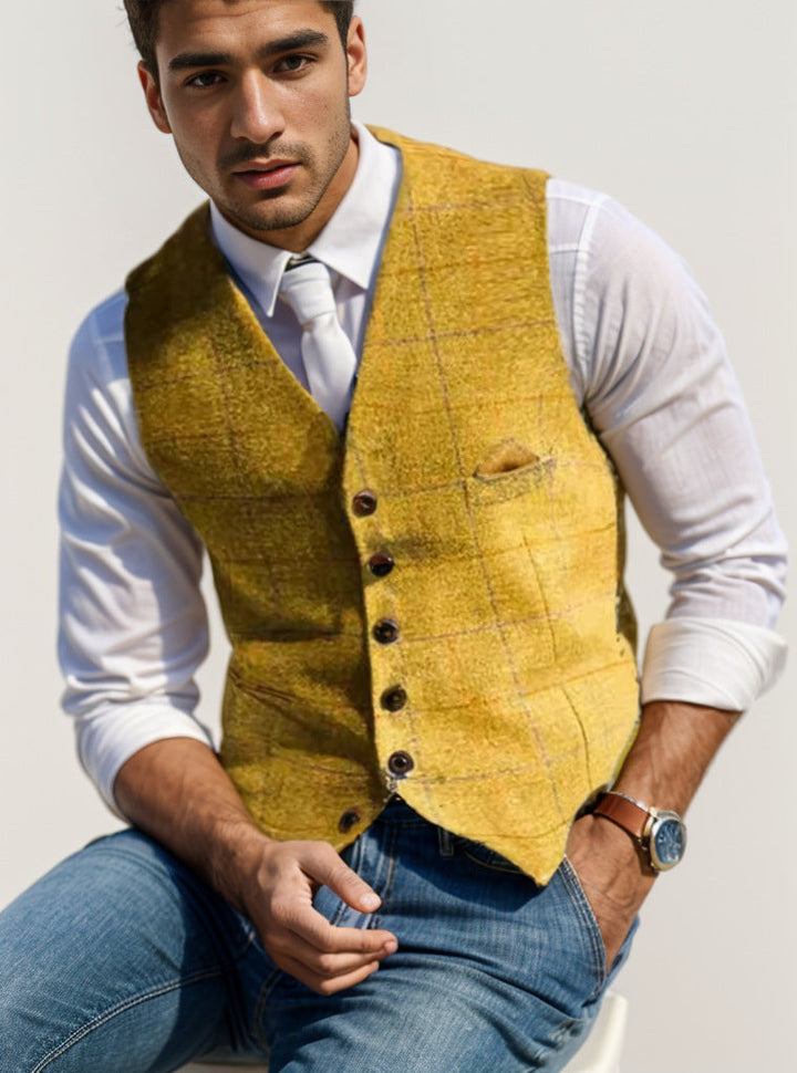 Herren elegante Weste im modernen Stil Drune