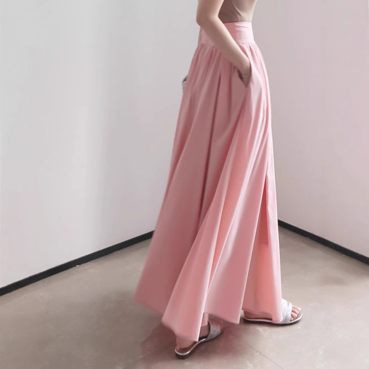 Damen Eleganter Maxi-Rock mit fließendem Schnitt Drune