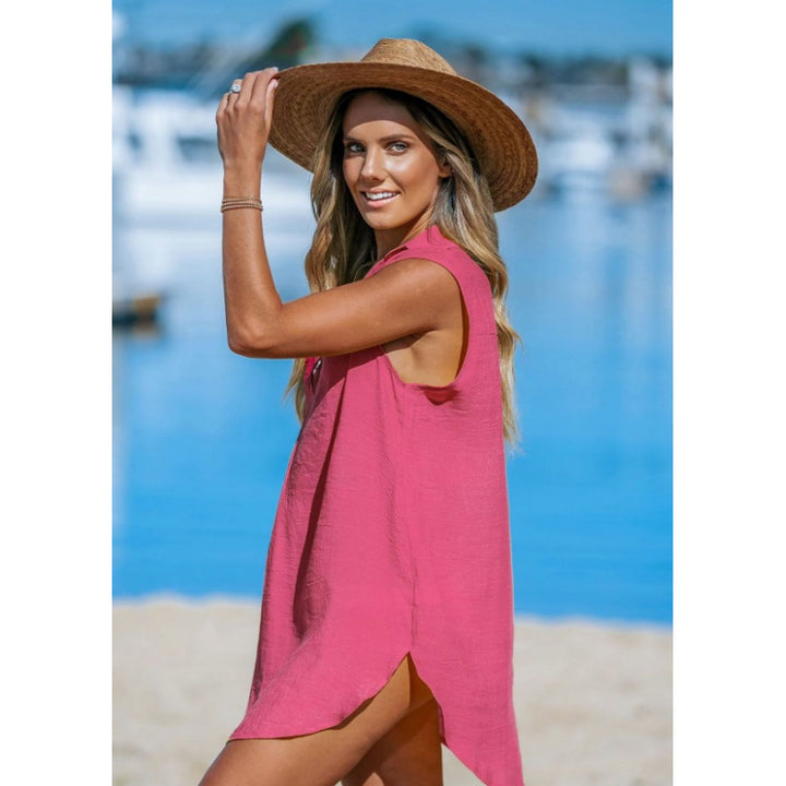 Damen Strandkleid mit leichter, luftiger Baumwolle Drune