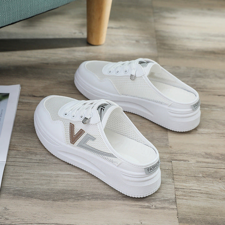 Damen atmungsaktive Slip-On Sneakers mit bequemer Dämpfung Drune
