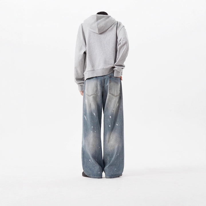 Damen Weitgeschnittene Jeans mit einzigartigen Zerstörungsdetails Drune