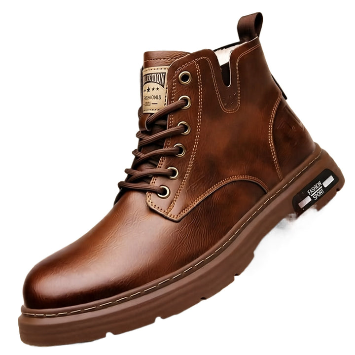 Herren Robuste Leder Stiefel Drune