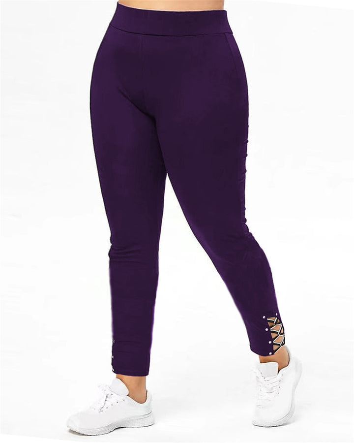 Damen Sportleggings mit eleganten Schnürdetails Drune