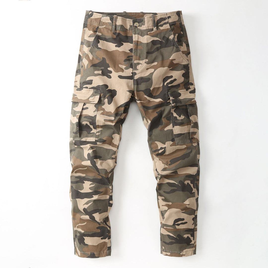 Herren Cargohose mit Tarnmuster und mehreren Utility-Taschen Drune