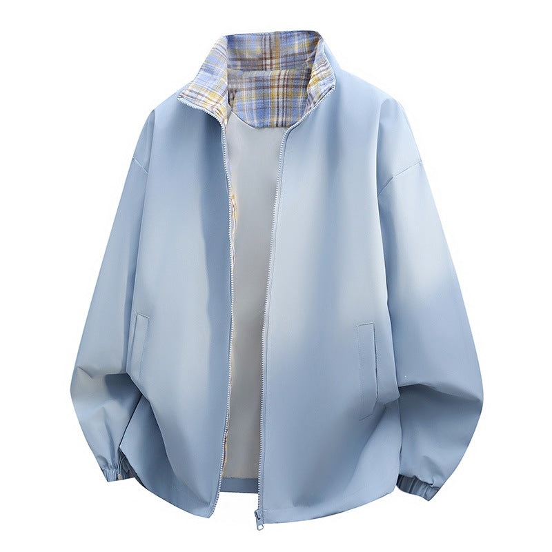 Herren Freizeitjacke mit kariertem Innenfutter Drune