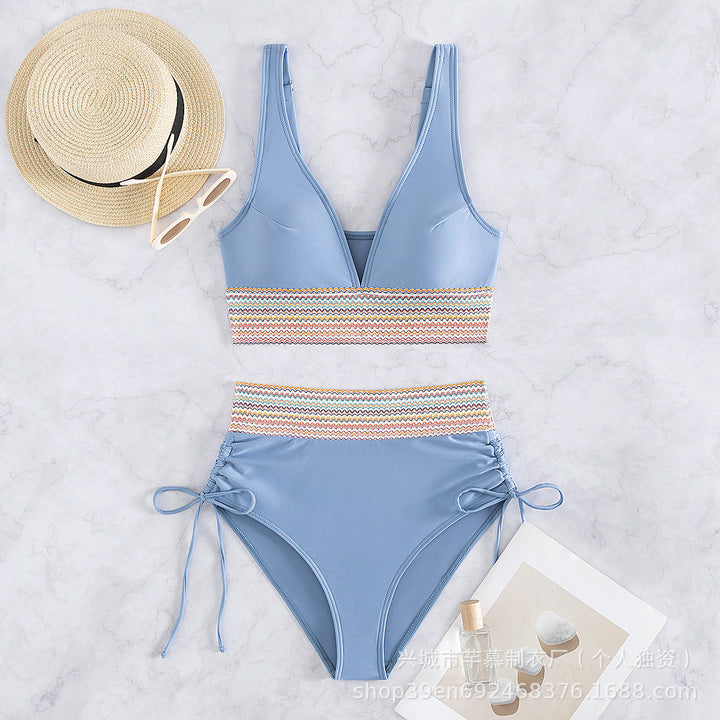 Damen Hochgeschnittener Sportbikini Drune