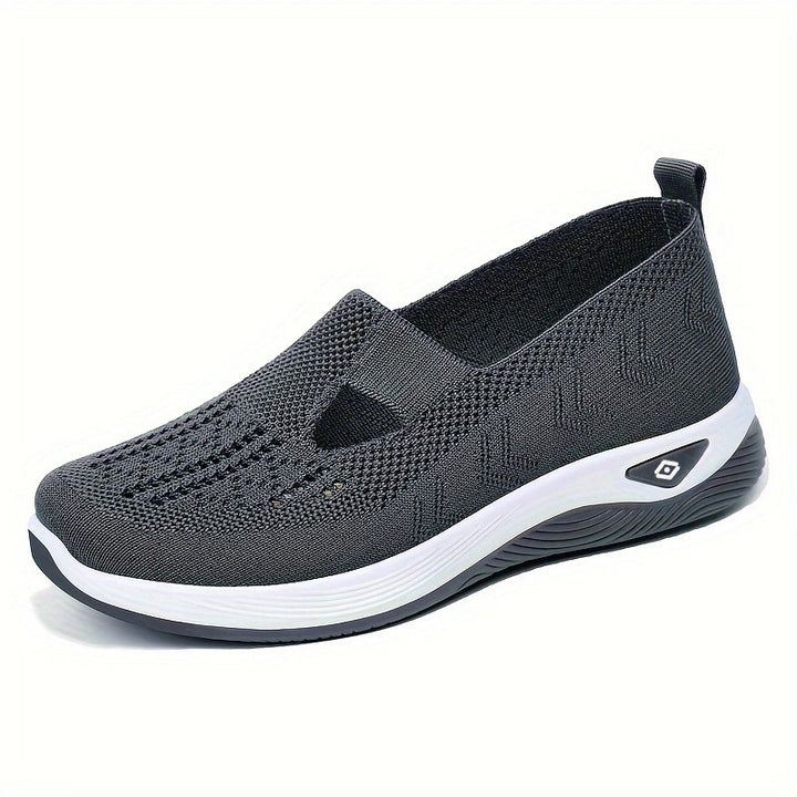 Damen nan leichte gestrickte Slipper mit orthopädischer Komfortsohle Drune