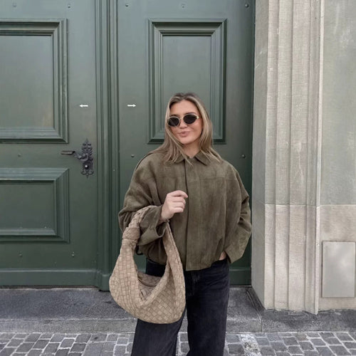 Damen Oversized Jacke im lässigen Stil Drune