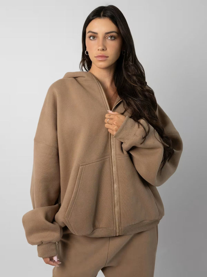 Damen Lässiges Kapuzenpullover und Jogginghose Set Drune