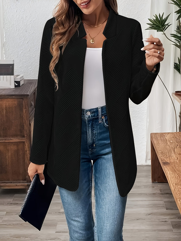 Damen Elegante und strukturierte Blazerjacke im minimalistischen Design Drune