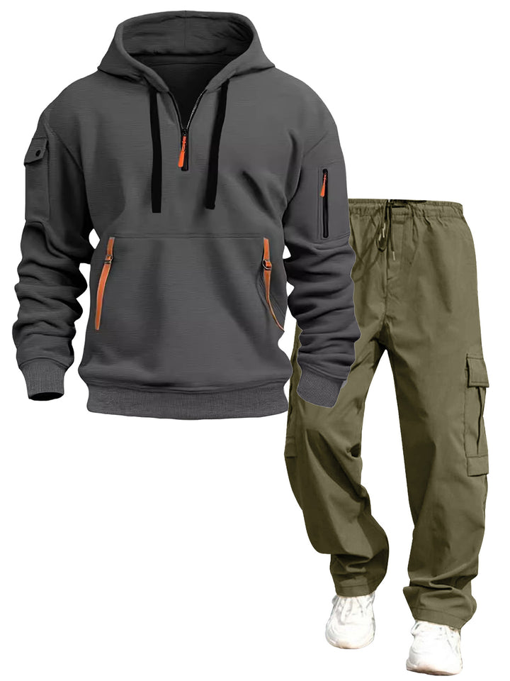 Herren lässiger Kapuzenpullover und Jogginghose Drune