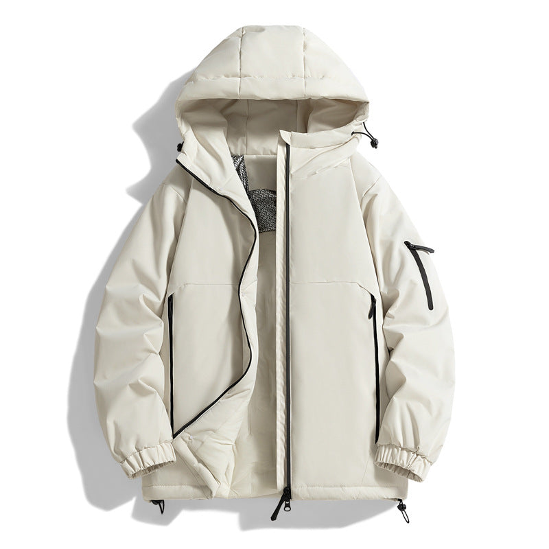 Unisex Warmer wasserabweisender Steppparka mit technischer Kapuze Drune