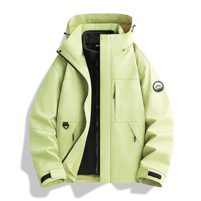 Damen Wasserabweisender Parka mit abnehmbarer Fleece-Innenjacke und Kapuze Drune