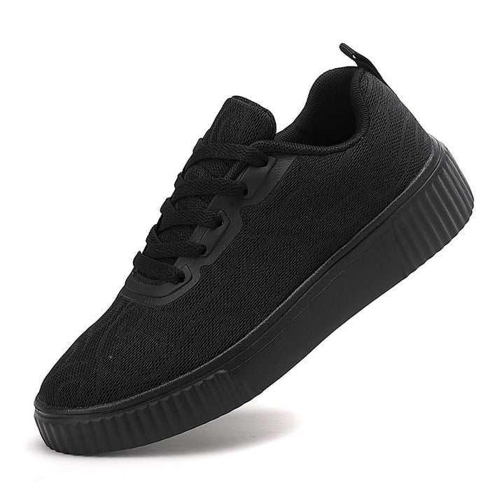 Damen nan luftige Plateausneaker mit gestricktem Obermaterial und gepolstertem Komfortfußbett Drune