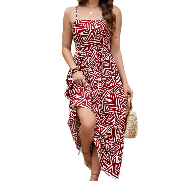 Damen Langes Sommerkleid Drune