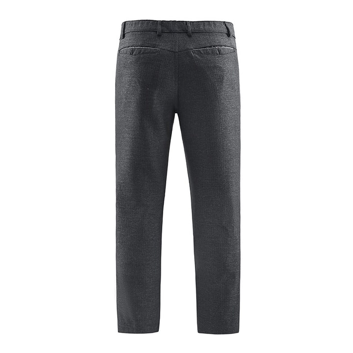 Herren Tailored-Chinohose mit geradem Bein, Gürtelschlaufen & Wiener Naht Drune