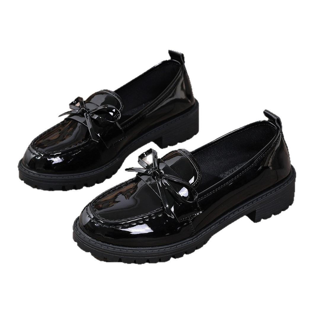 Damen Elegante Lacklederschuhe mit dekorativem Riemchen und rutschfester Sohle Drune