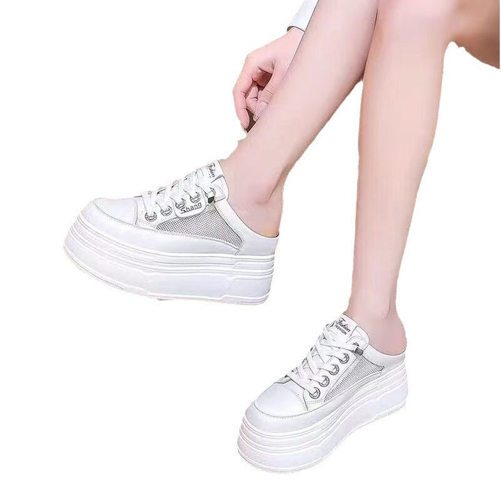 Damen Plateausneaker mit atmungsaktiver Mesh-Oberfläche und trendigem Design Drune