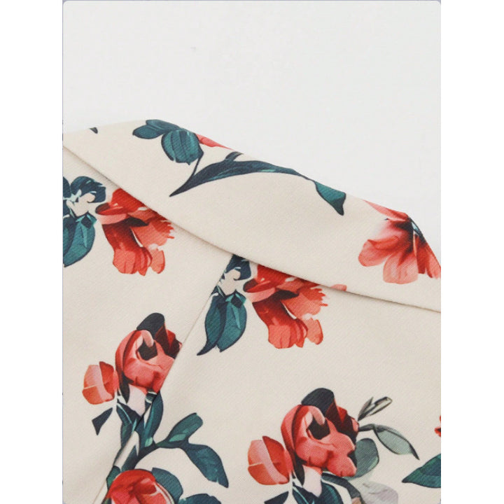 Damen Blazer mit floralen Mustern und modernem Schnitt Drune