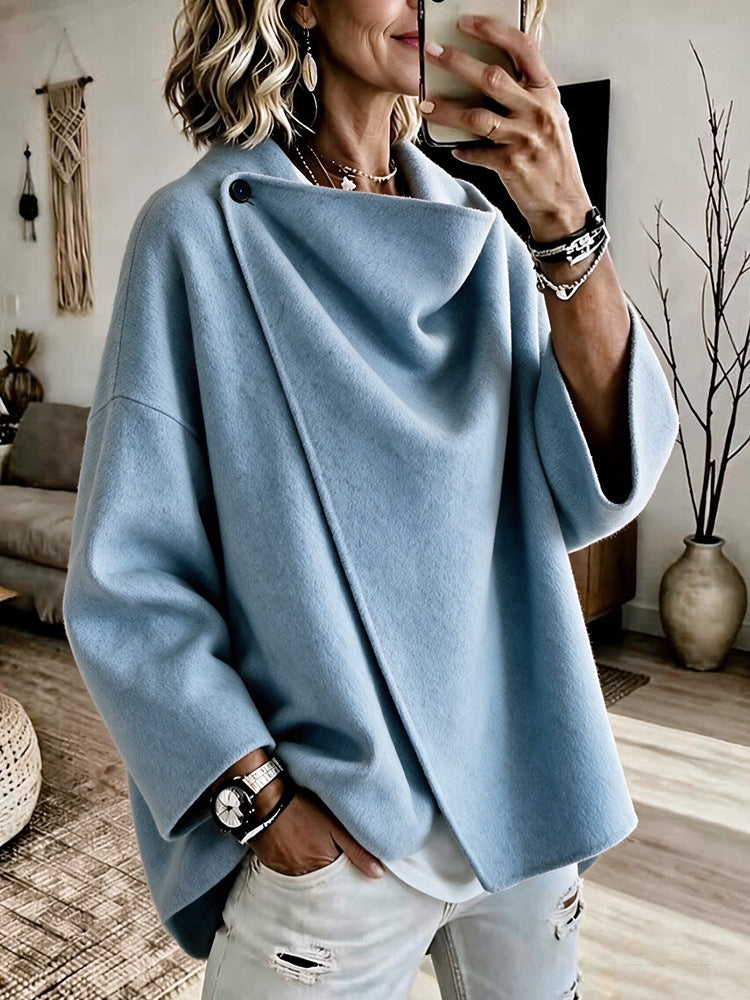 Damen Stilvolle Oversized Jacke Drune