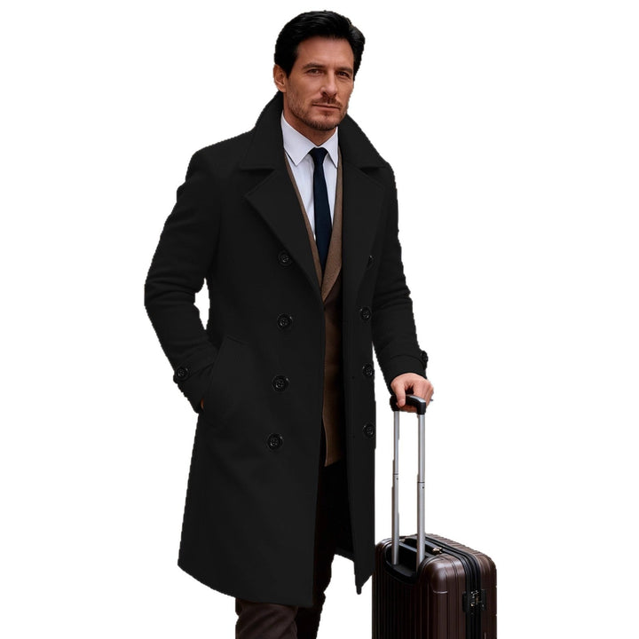 Herren eleganter Doppeltunnelmantel Drune