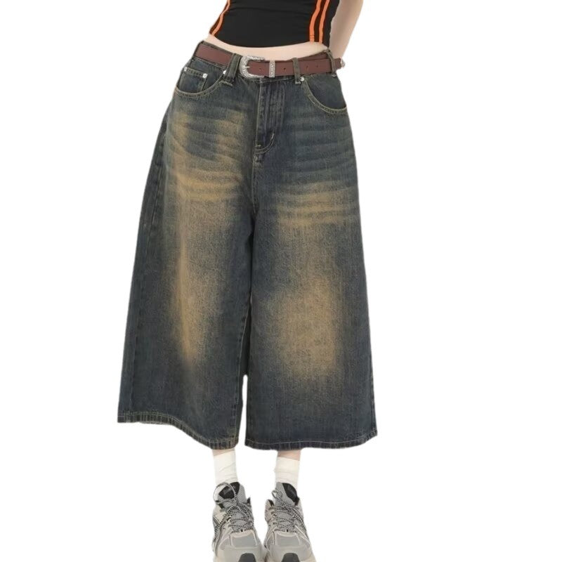 Herren Weite Jeansshorts im lässigen Stil mit hochwertiger Denim-Qualität Drune