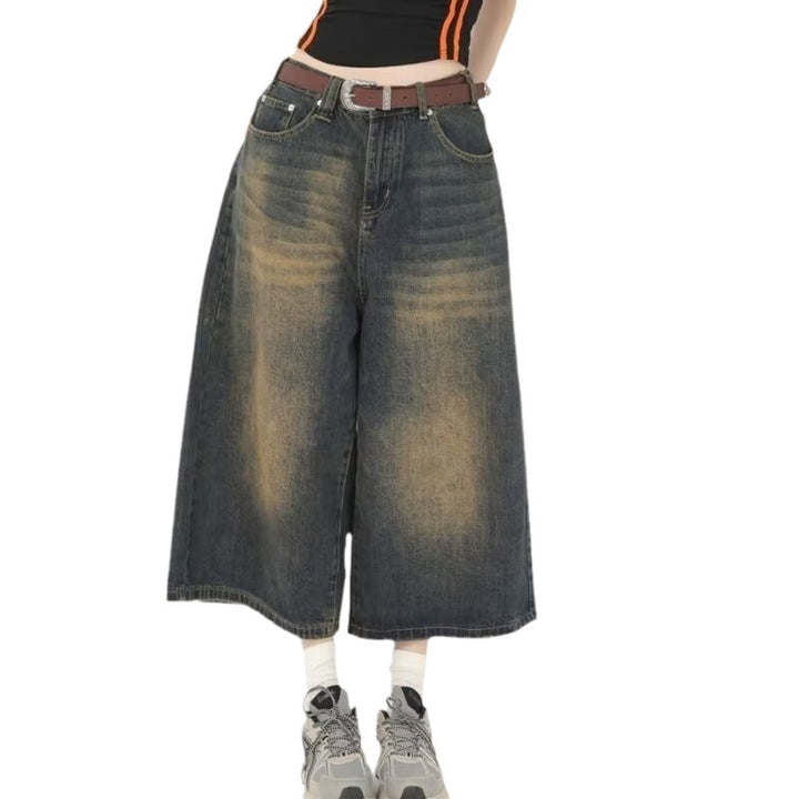 Herren Weite Jeansshorts im lässigen Stil mit hochwertiger Denim-Qualität Drune