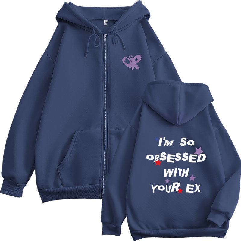 Damen Kapuzenjacke mit verspieltem Aufdruck und bequemer Passform Drune