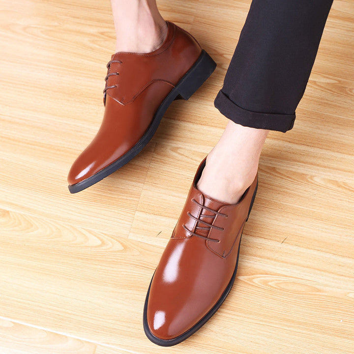 Herren Elegante Lederschuhe mit feinem Schnürdesign Drune