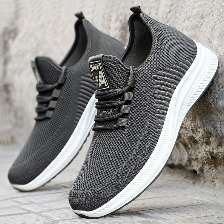 Herren nan leichte atmungsaktive Strick-Sneaker mit gedämpfter Laufsohle Drune