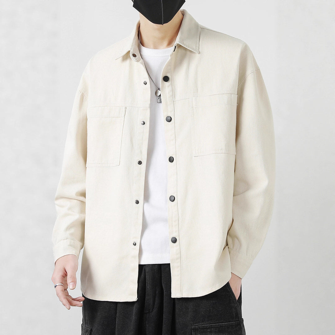 Herren Lässige Overshirt-Jacke Drune