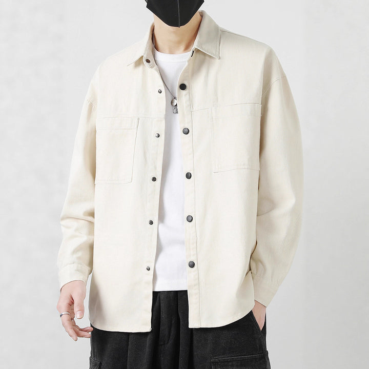 Herren Lässige Overshirt-Jacke Drune