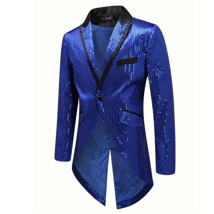 Herren modischer und glänzender Blazer mit schickem Schnitt Drune
