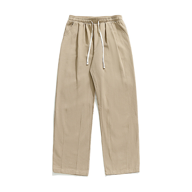 Unisex Weite Freizeithose mit elastischem Bund, Tunnelzug und legerer Palazzo-Silhouette Drune