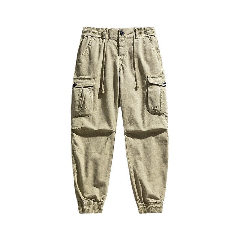 Herren Urbane Utility-Cargo-Jogger mit elastischem Komfortbund, Tunnelzug und Klapp‑Mehrfachtaschen Drune