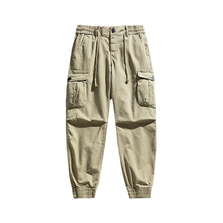 Herren Urbane Utility-Cargo-Jogger mit elastischem Komfortbund, Tunnelzug und Klapp‑Mehrfachtaschen Drune