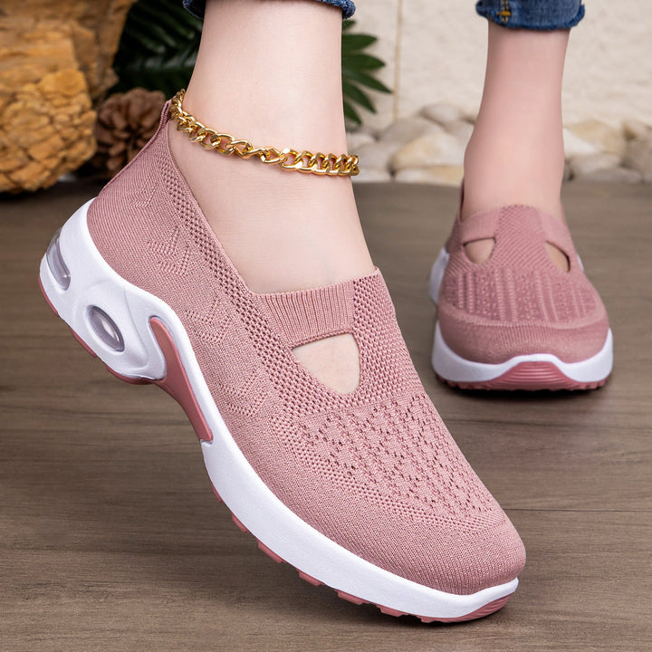 Damen Sportliche Slip-On Sneakers mit komfortabler Strobel-Konstruktion und atmungsaktivem Obermaterial Drune