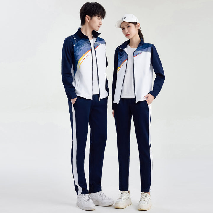 Unisex Performance-Trainingsanzug im Team-Look mit Stehkragen Drune