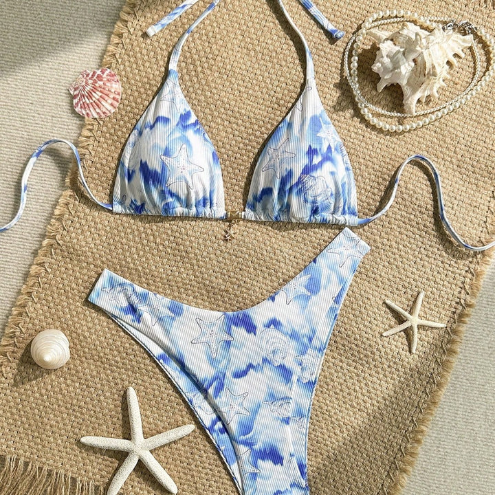 Damen Triangel-Bikini mit maritimem Motiv Drune