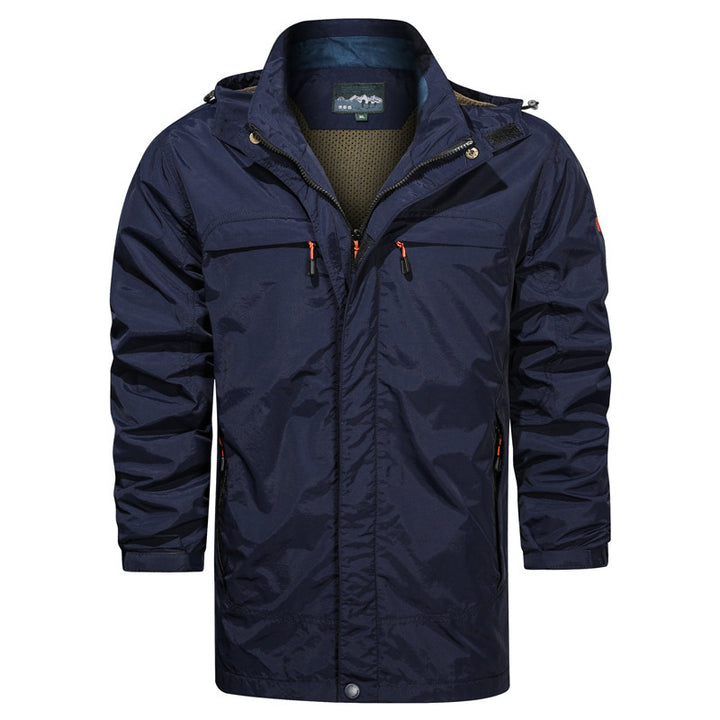 Herren Langer wasserabweisender Fieldparka mit Kapuze atmungsaktivem Meshfutter und Multifunktions‑Taschen Drune