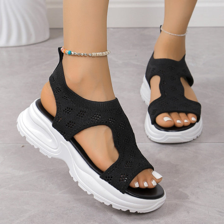Damen Komfortable Sportsandalen mit atmungsaktivem Obermaterial und rutschfester Sohle Drune