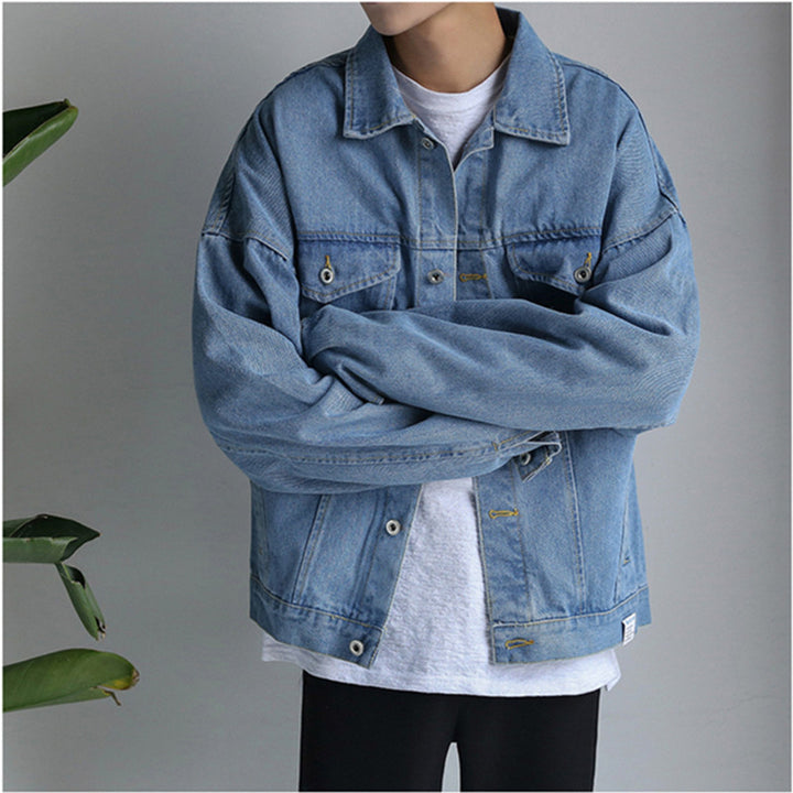 Herren Lässige Denimjacke Drune