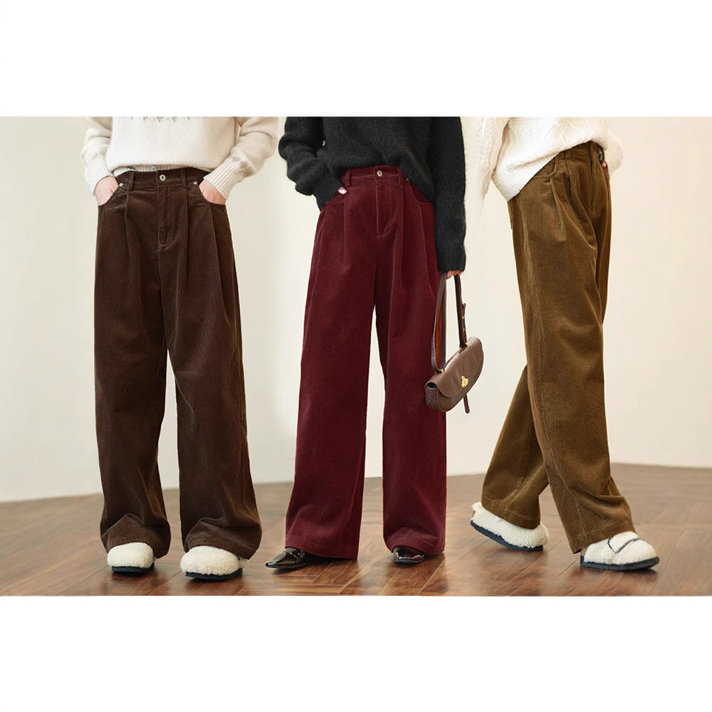Damen Weit geschnittene Cordhose Drune