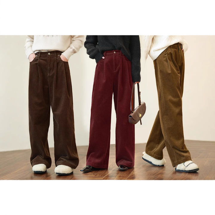 Damen Weit geschnittene Cordhose Drune