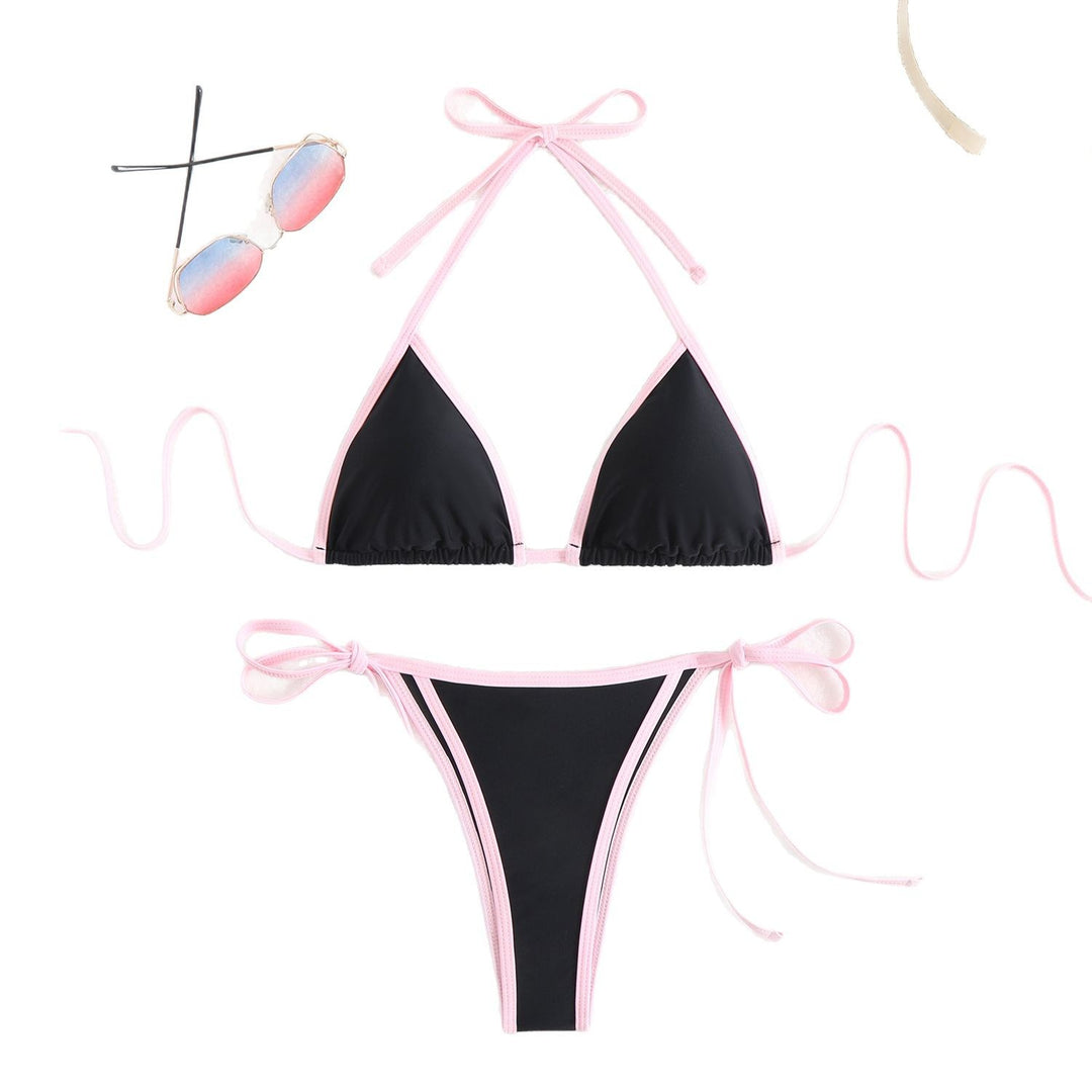 Damen Triangel-Bikini mit verspielten Schleifen Drune
