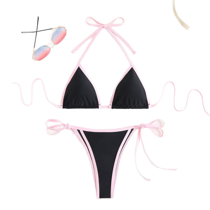 Damen Triangel-Bikini mit verspielten Schleifen Drune
