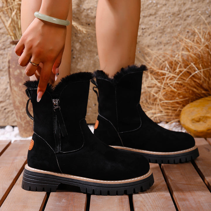 Damen Winterstiefel mit warmem Futter und robustem Profil Drune
