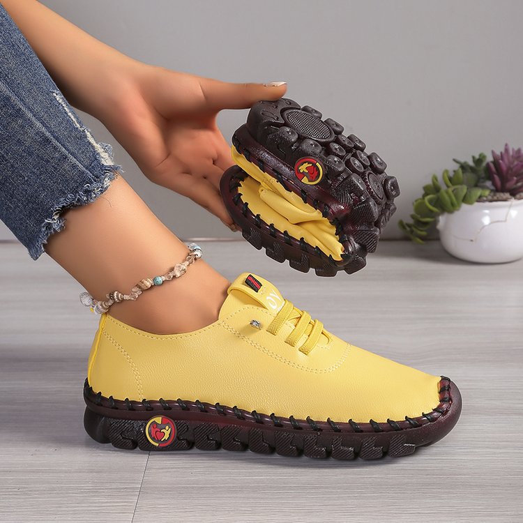 Damen  leichte Alltags-Slipper-Sneaker mit verdeckter Schnürung, elastischem Einstieg und griffiger Trailsohle Drune