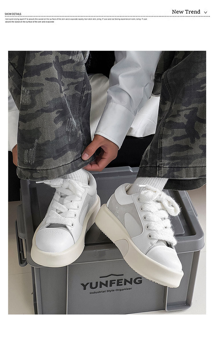 Damen modische Sneaker mit dämpfender Plateau-Sohle und stylischen Akzenten Drune